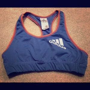 Adidas Blue/Orange Reversible Sports Bra